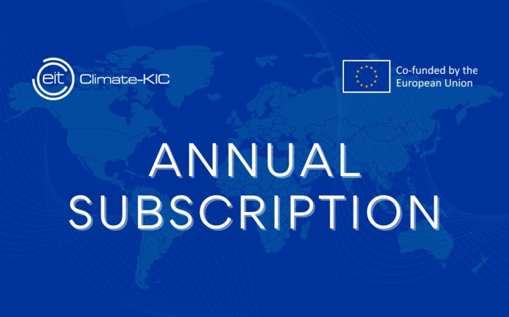 Annual plan – Climate-KIC Community subscription